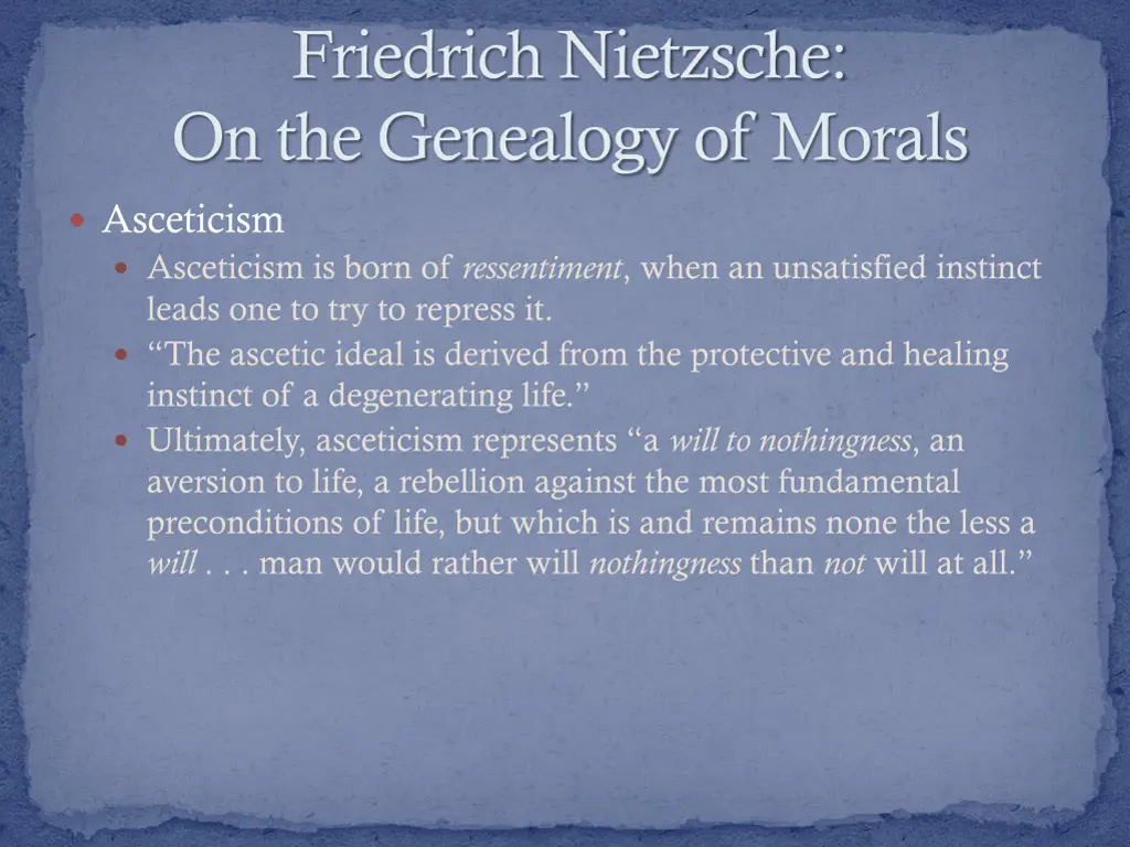 friedrich nietzsche on the genealogy of morals 8