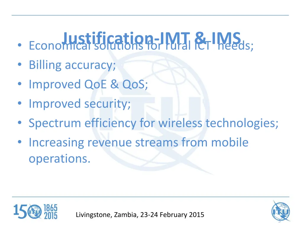 justification imt ims economical solutions