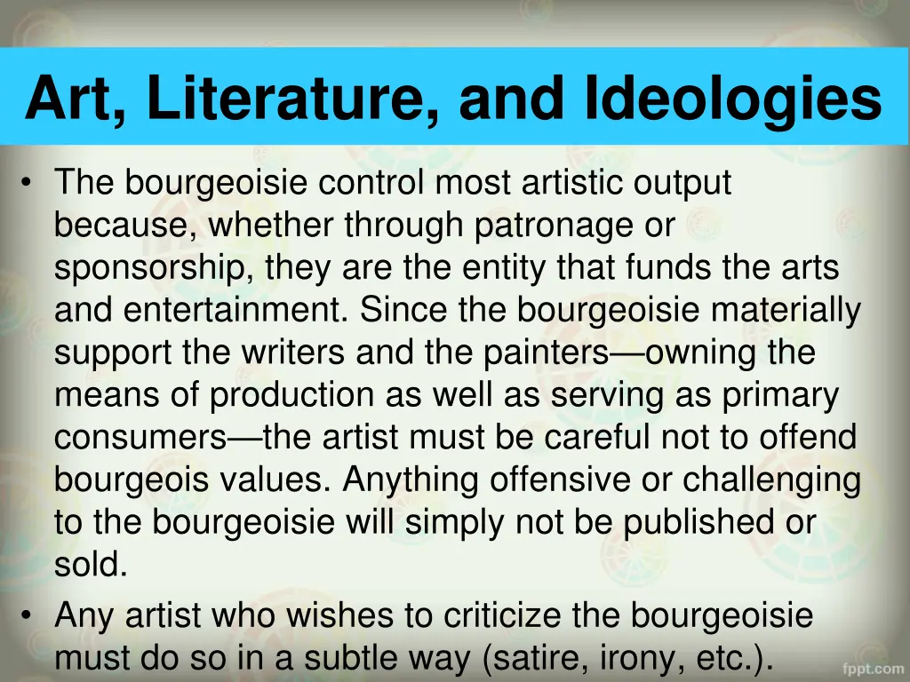 art literature and ideologies 1