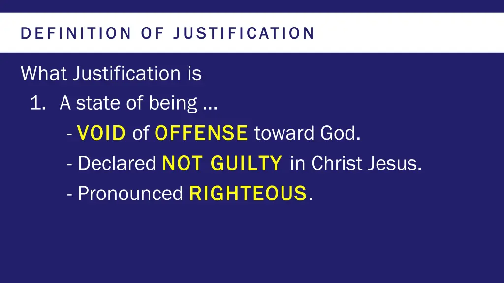 definition of justification definition 1