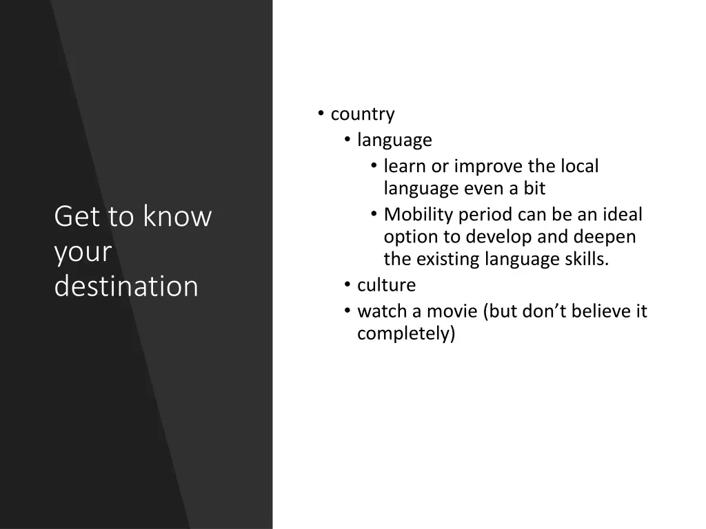 country language learn or improve the local