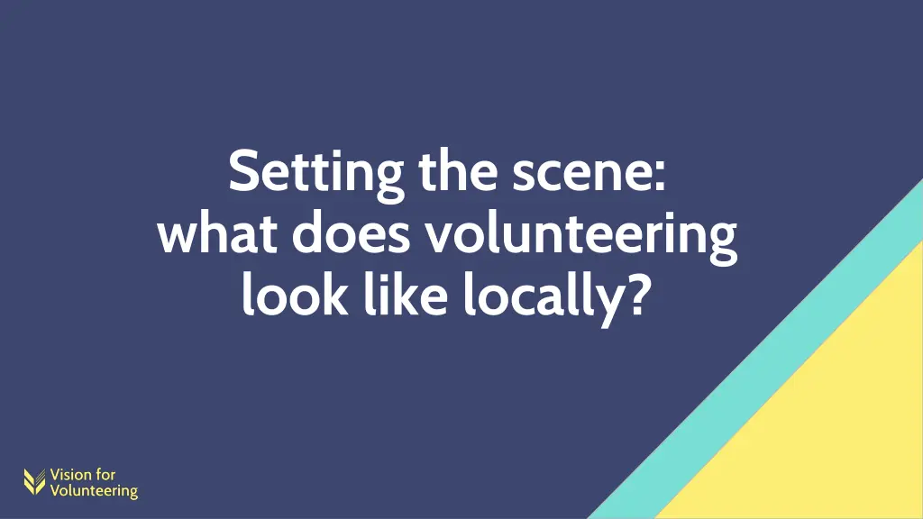 setting the scene what does volunteering look