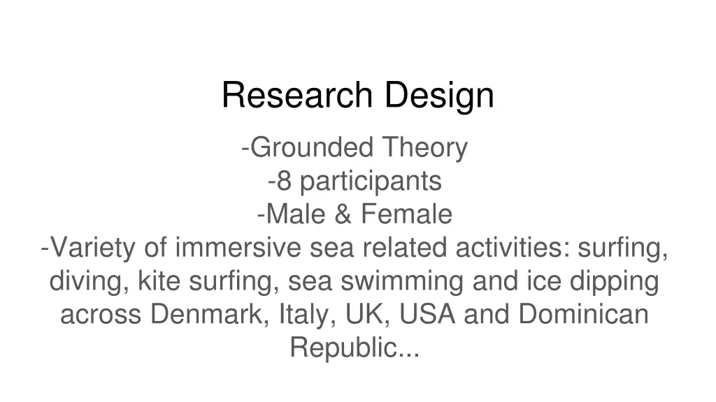 research design