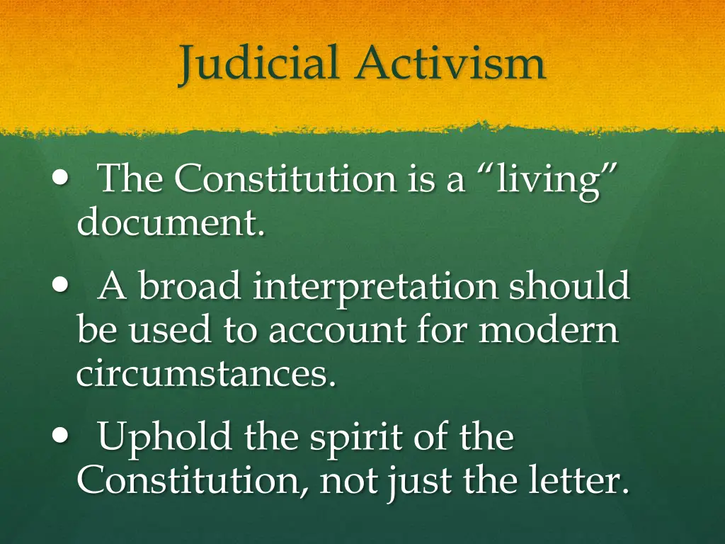 judicial activism