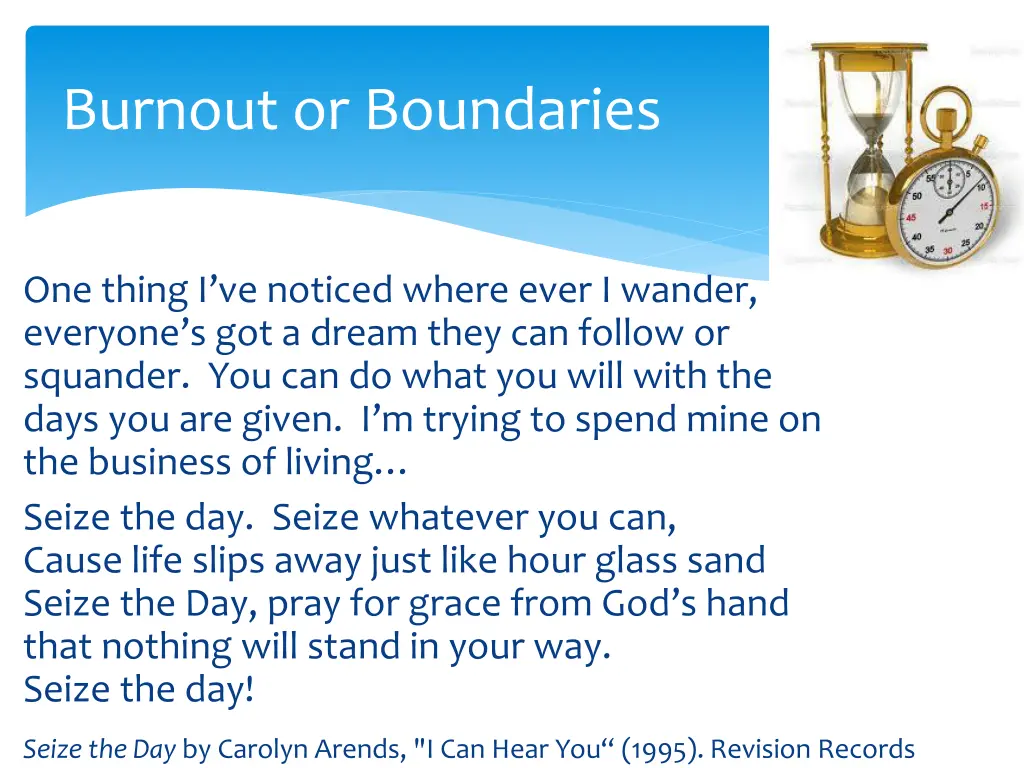 burnout or boundaries