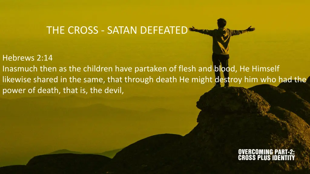 the cross satan defeated