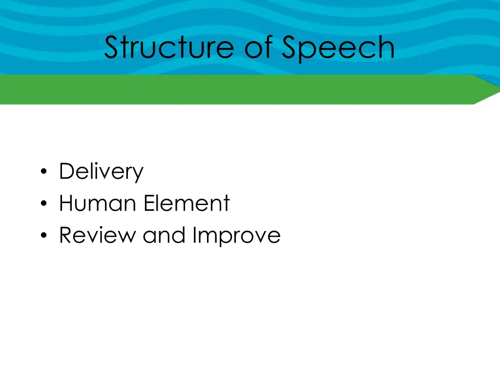 structure of speech 1