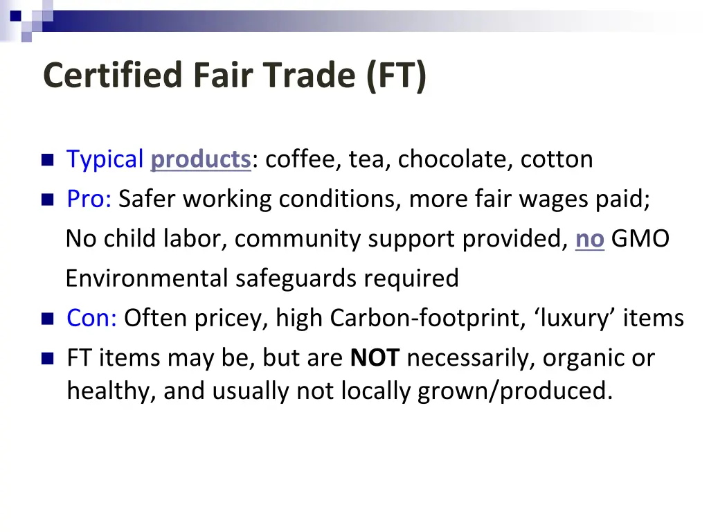 certified fair trade ft