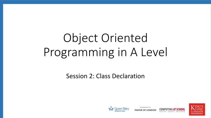 object oriented programming in a level