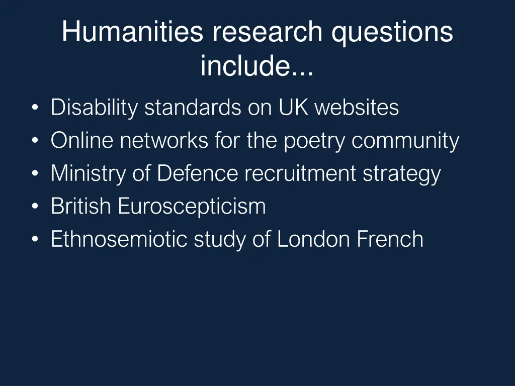 humanities research questions include disability