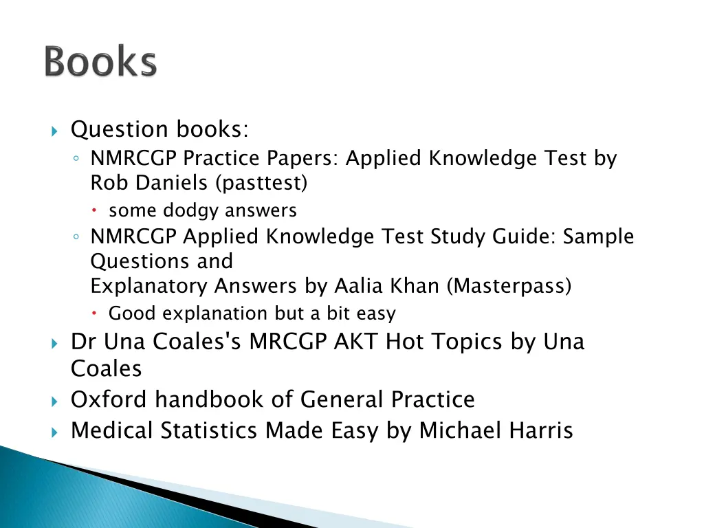 question books nmrcgp practice papers applied