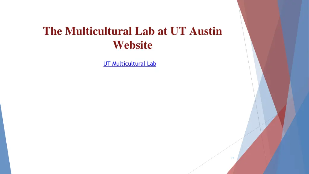 the multicultural lab at ut austin website