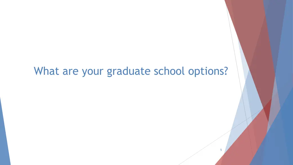 what are your graduate school options