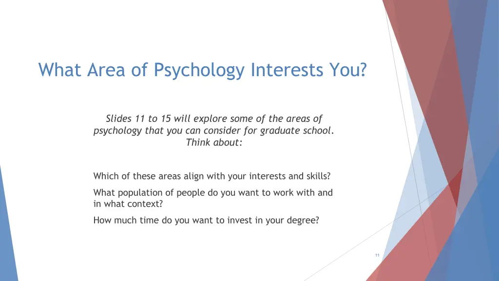 what area of psychology interests you