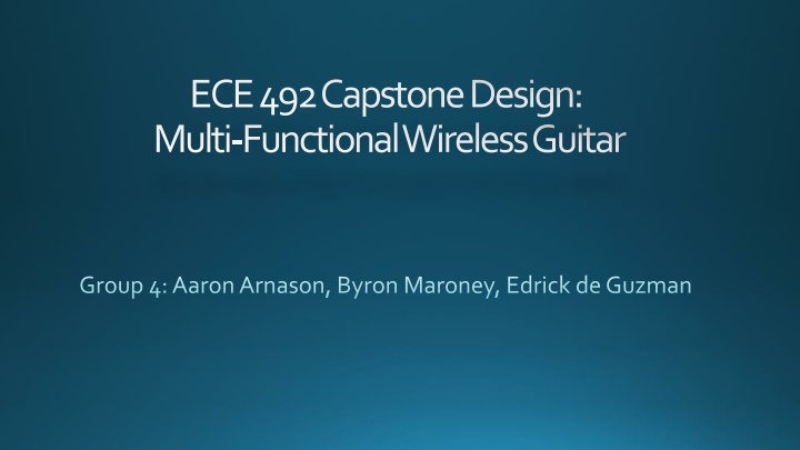 ece 492 capstone design multi functional wireless