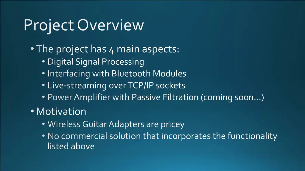 project overview