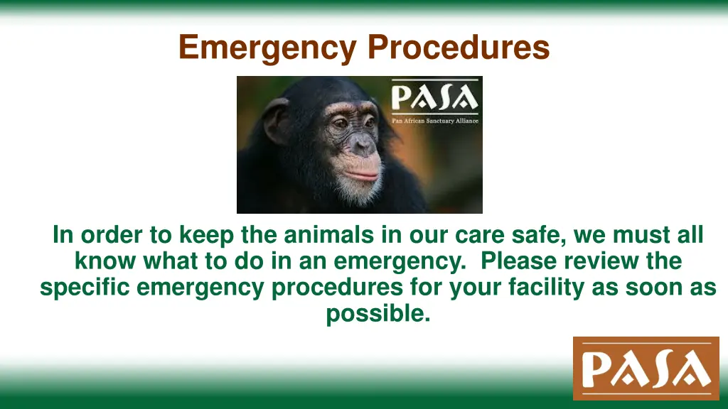 emergency procedures