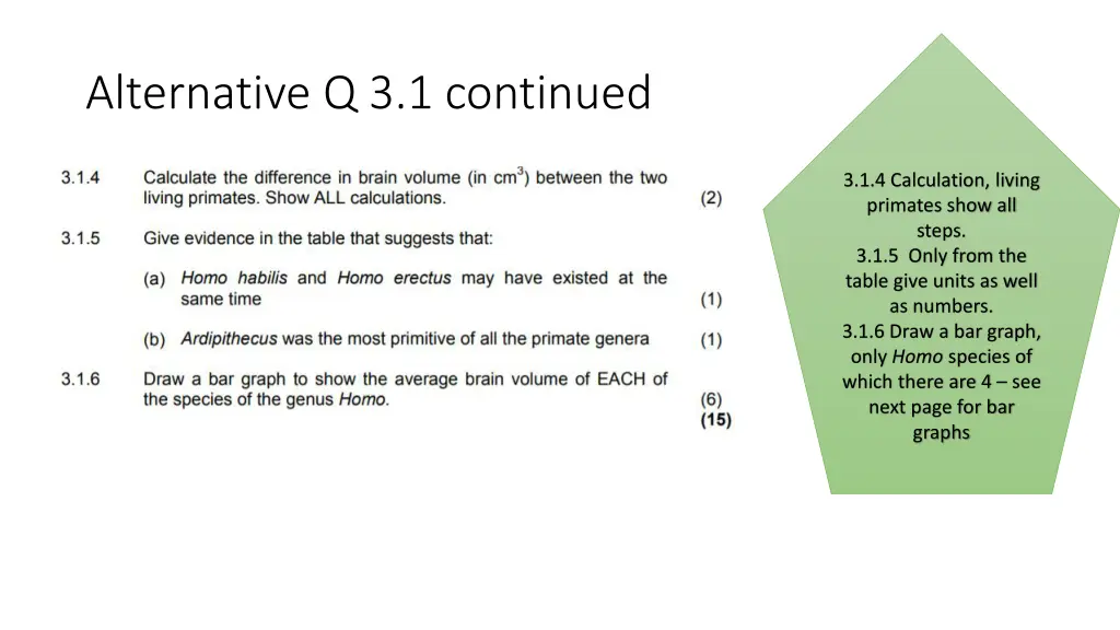 alternative q 3 1 continued