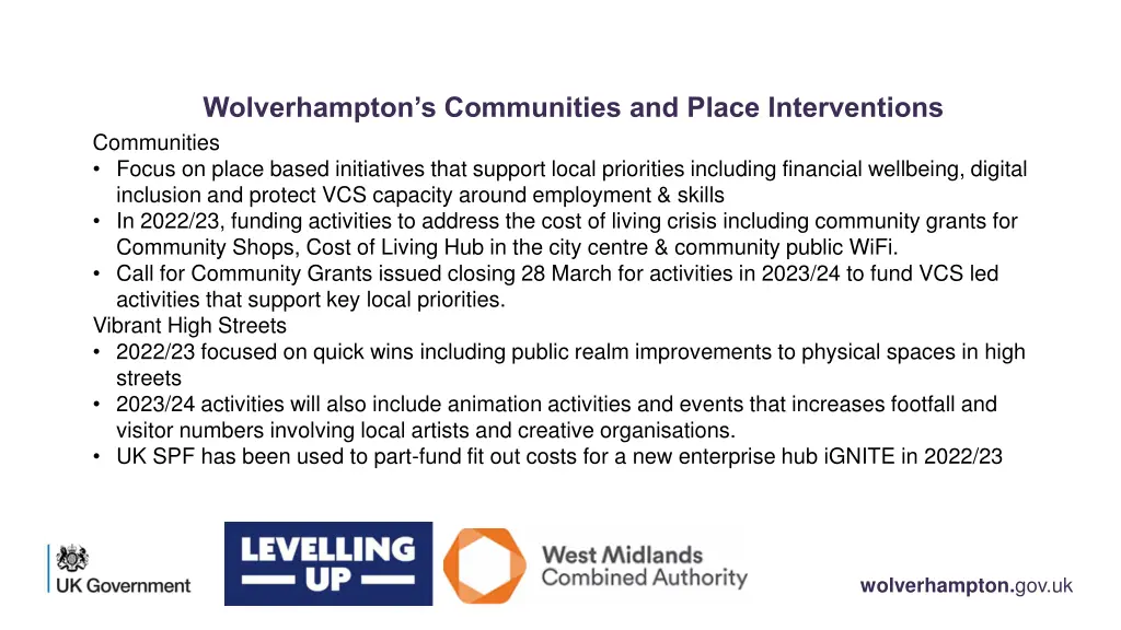 wolverhampton s communities and place