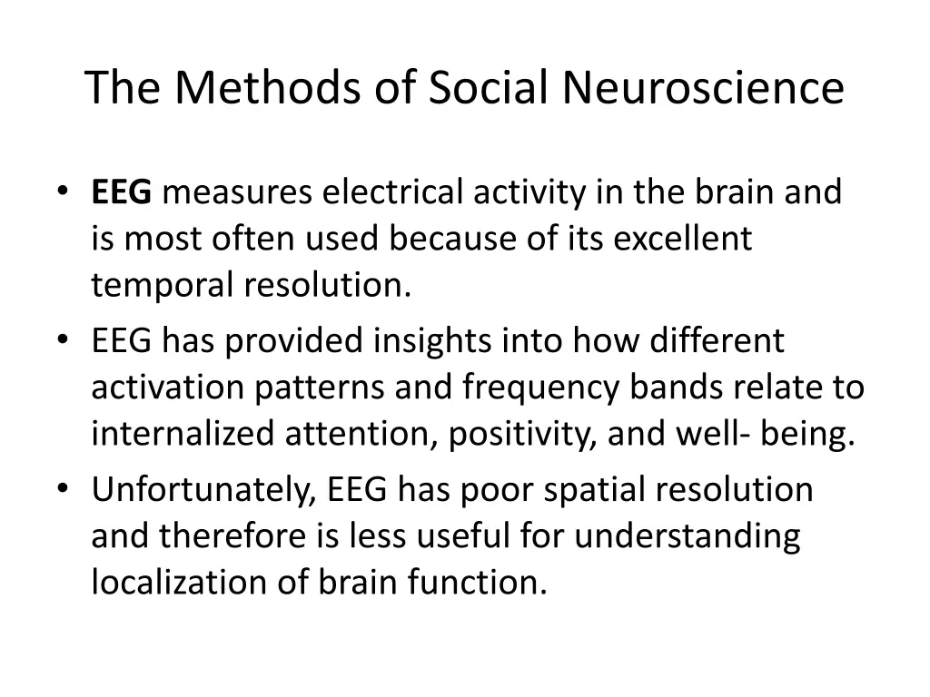 the methods of social neuroscience