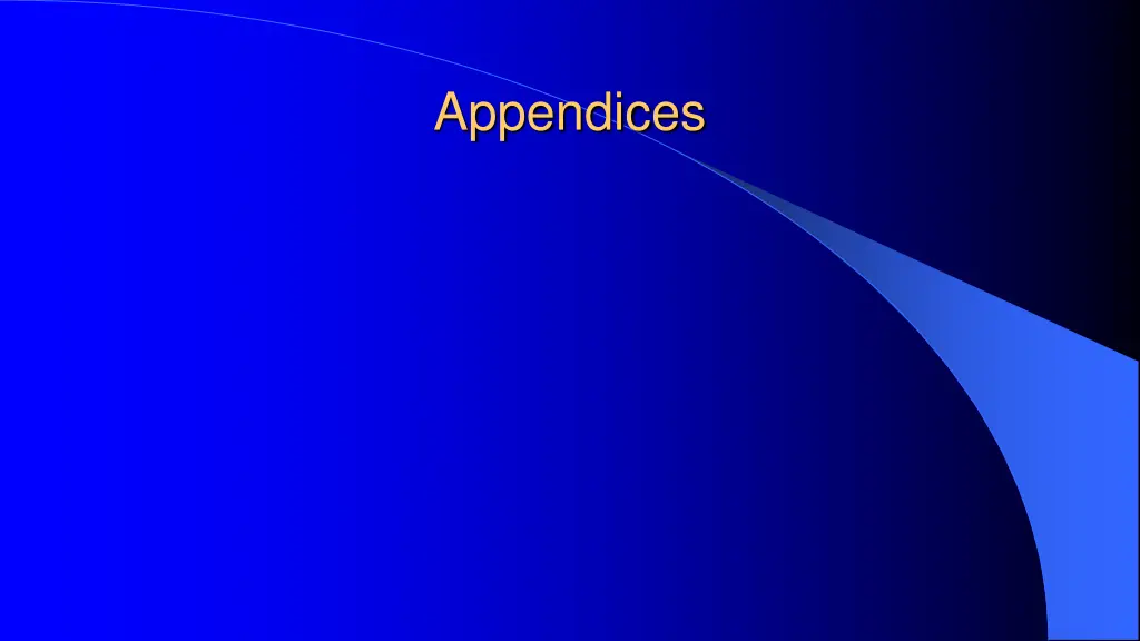 appendices