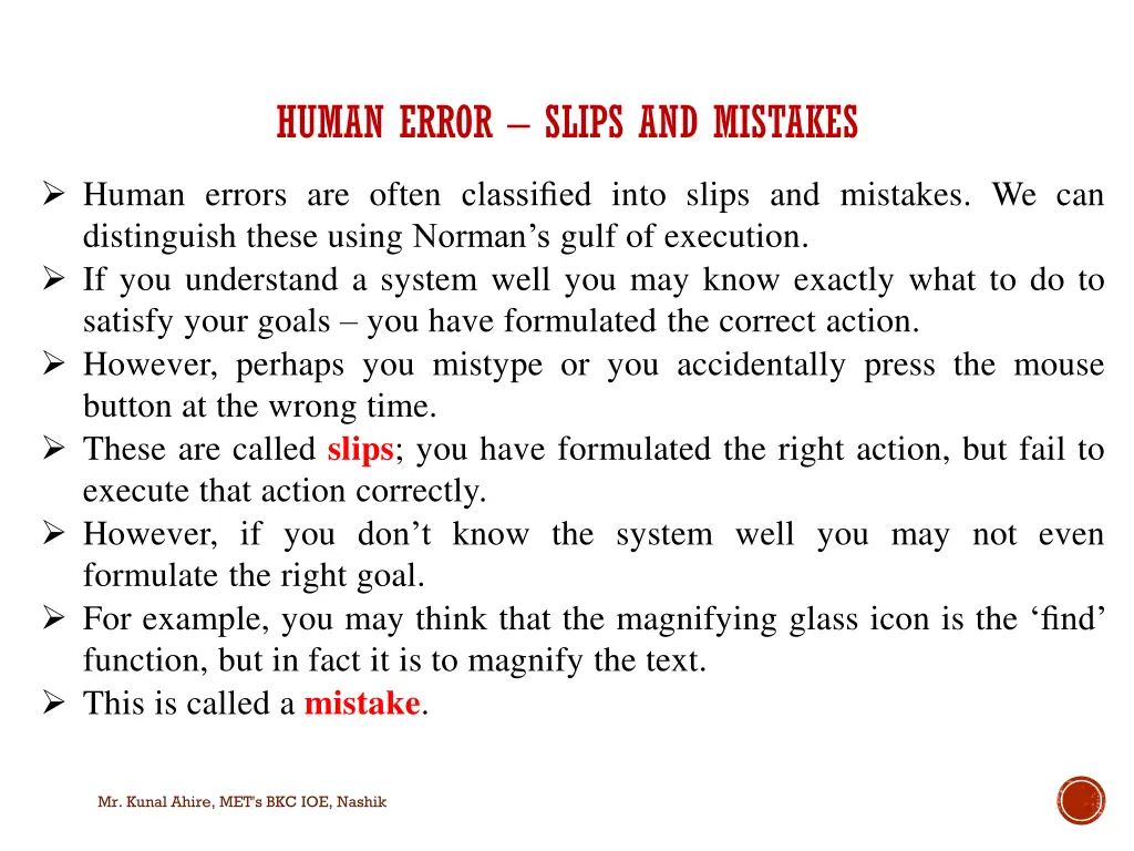 human error slips and mistakes