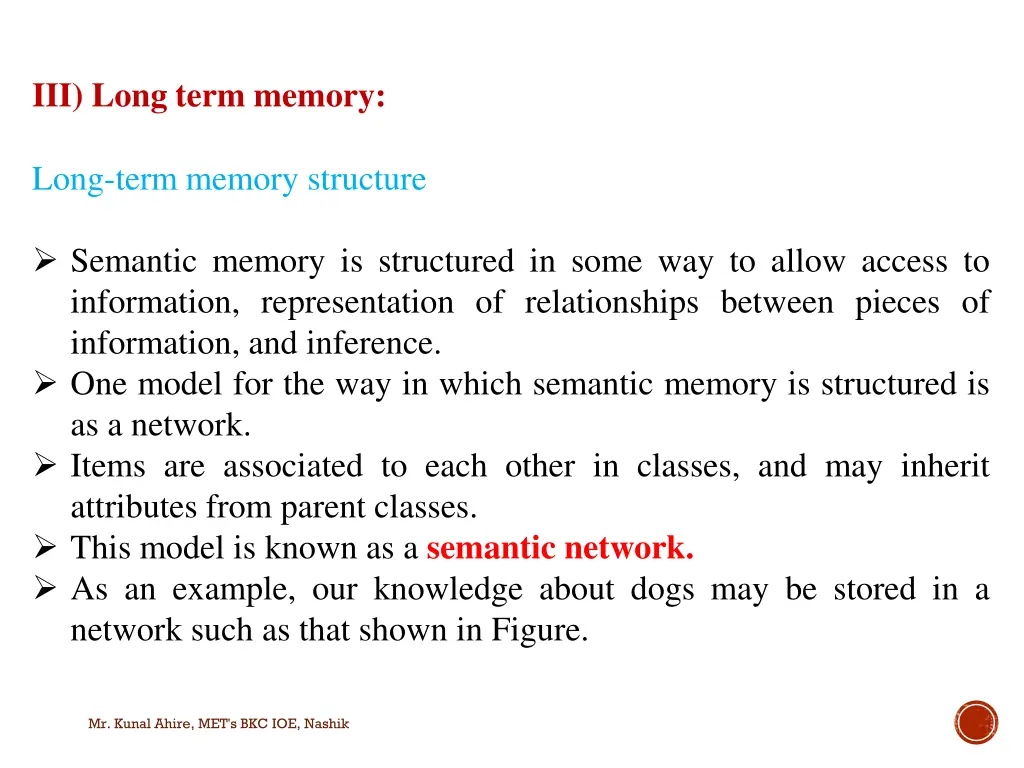 iii long term memory 3