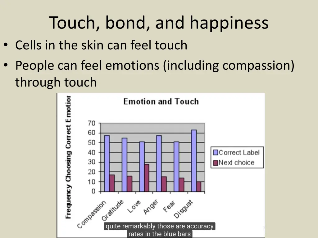 touch bond and happiness cells in the skin