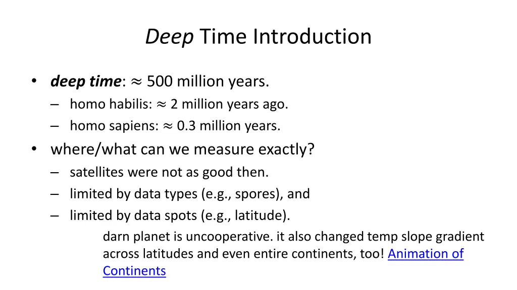 deep time introduction