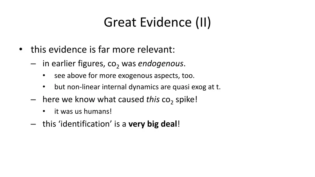 great evidence ii