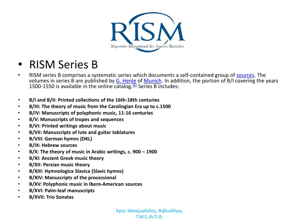 rism series b rism series b comprises