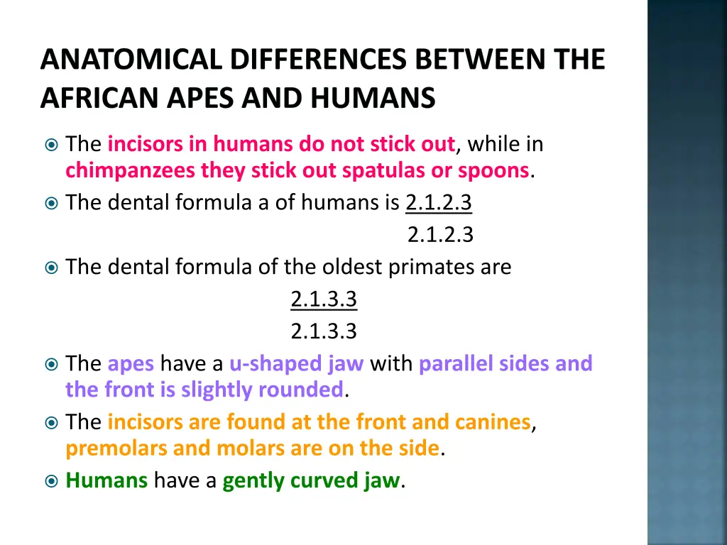 anatomical differences between the african apes 8