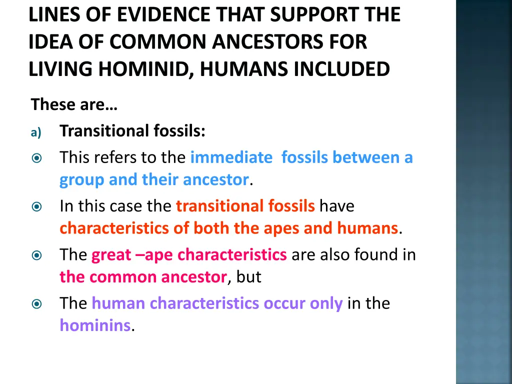 lines of evidence that support the idea of common 2