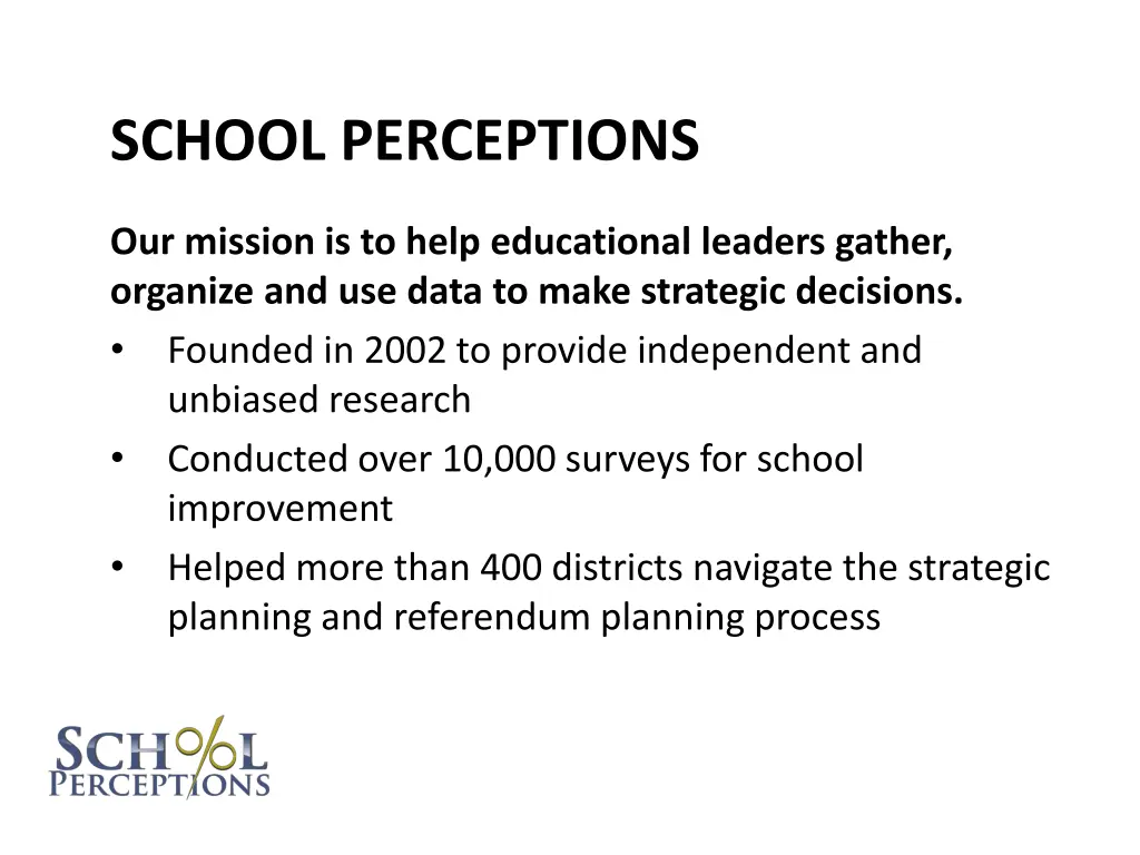 school perceptions