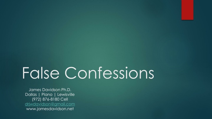 false confessions