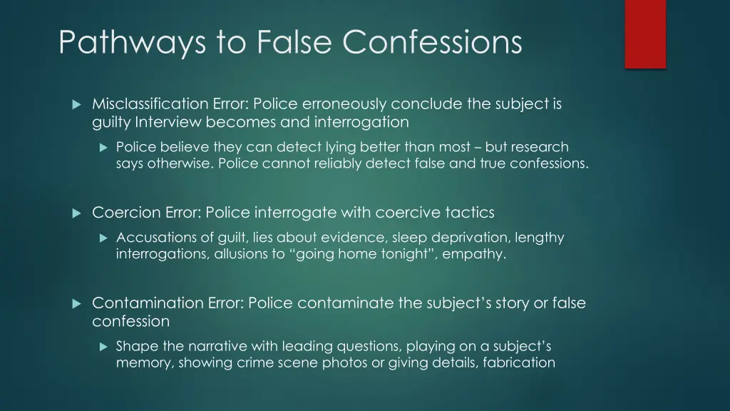 pathways to false confessions