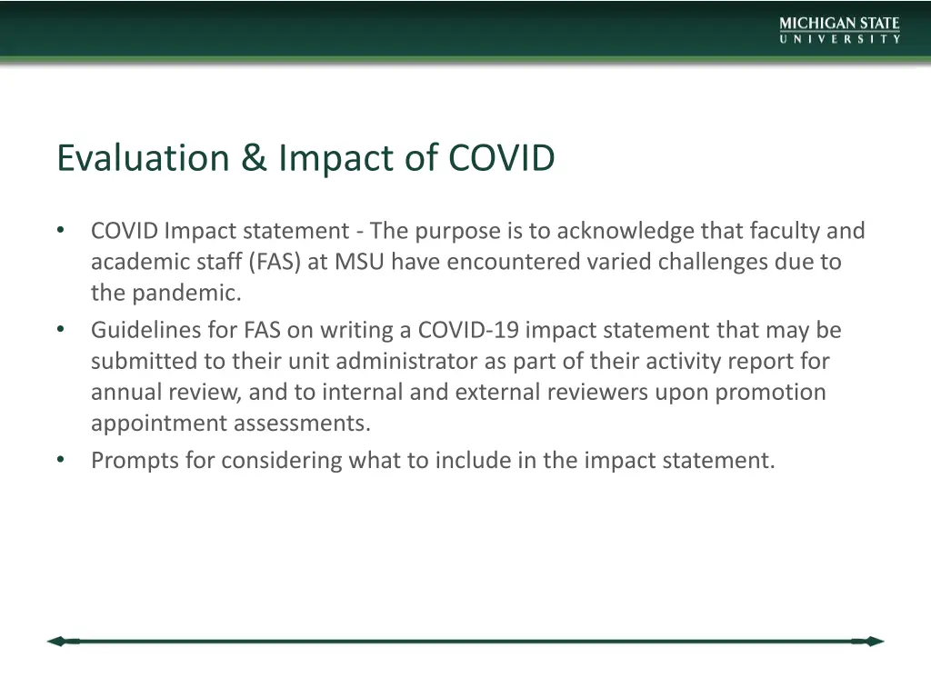 evaluation impact of covid