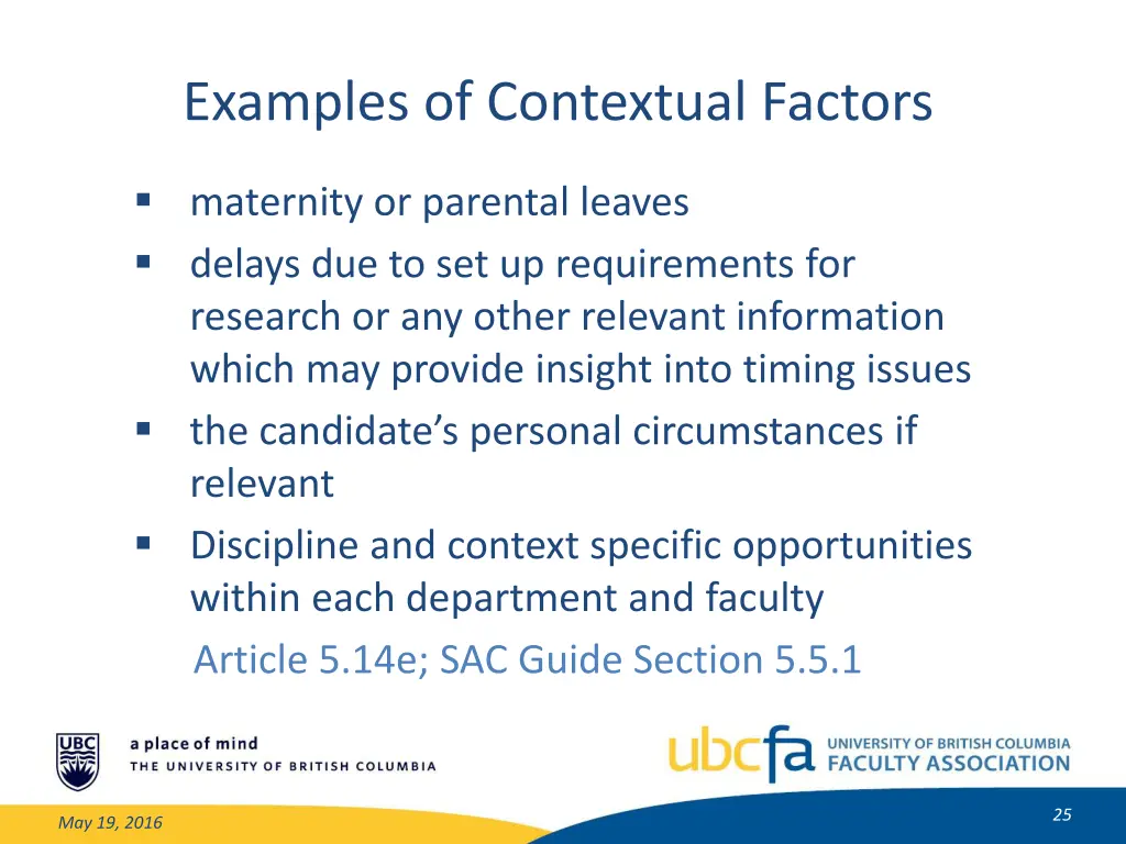 examples of contextual factors