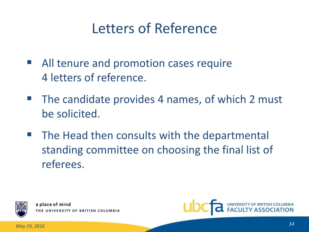 letters of reference