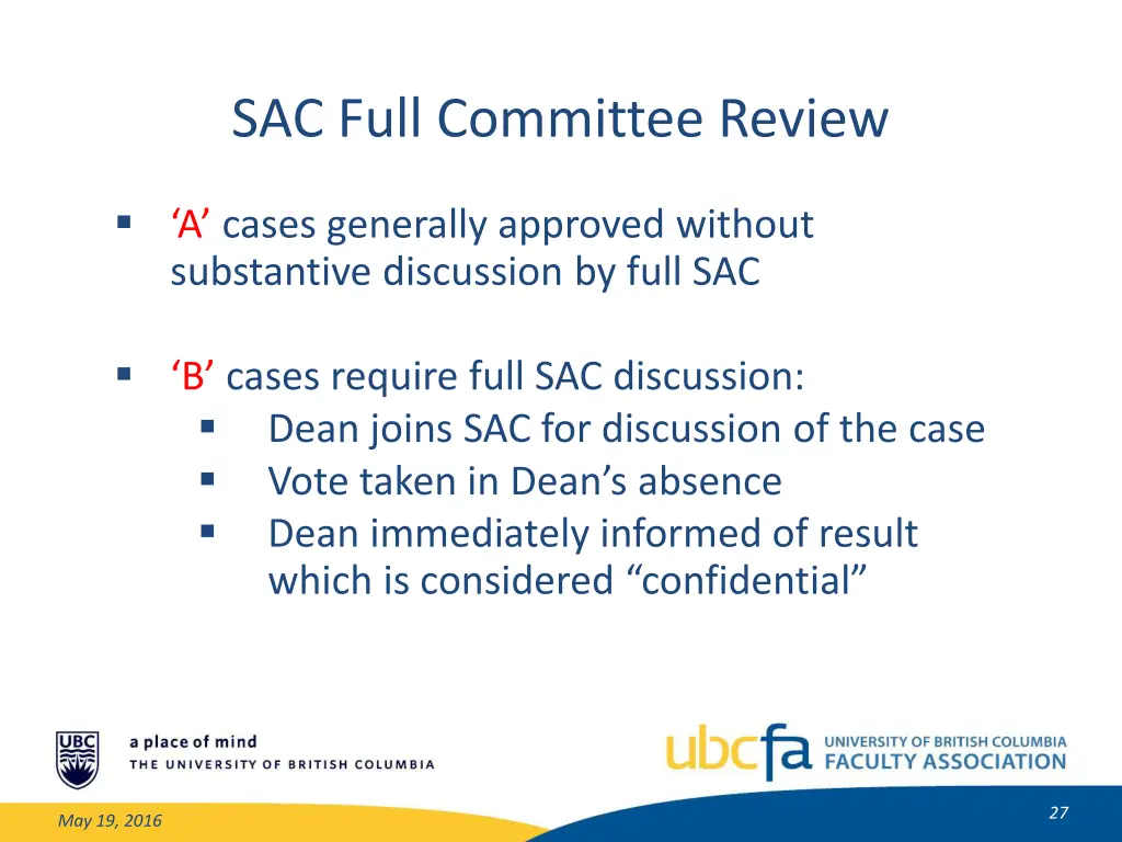 sac full committee review