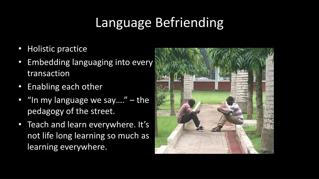 language befriending