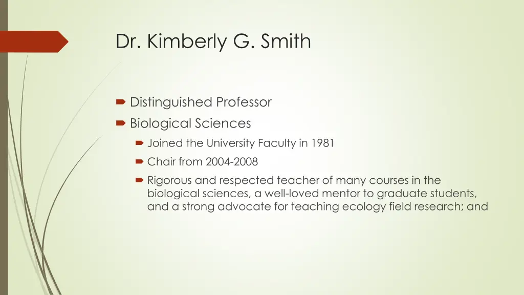 dr kimberly g smith