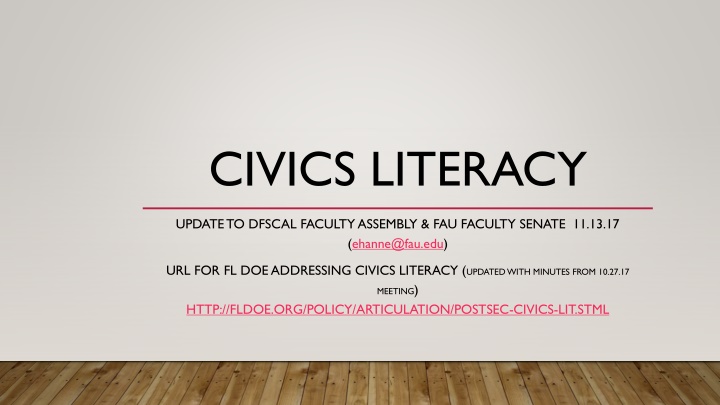 civics literacy