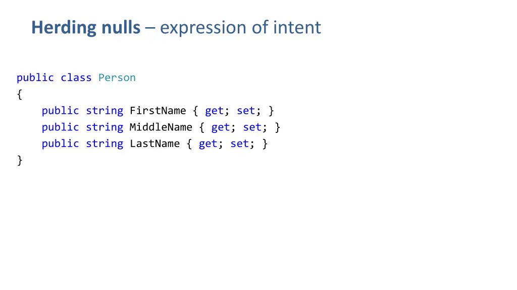 herding nulls expression of intent