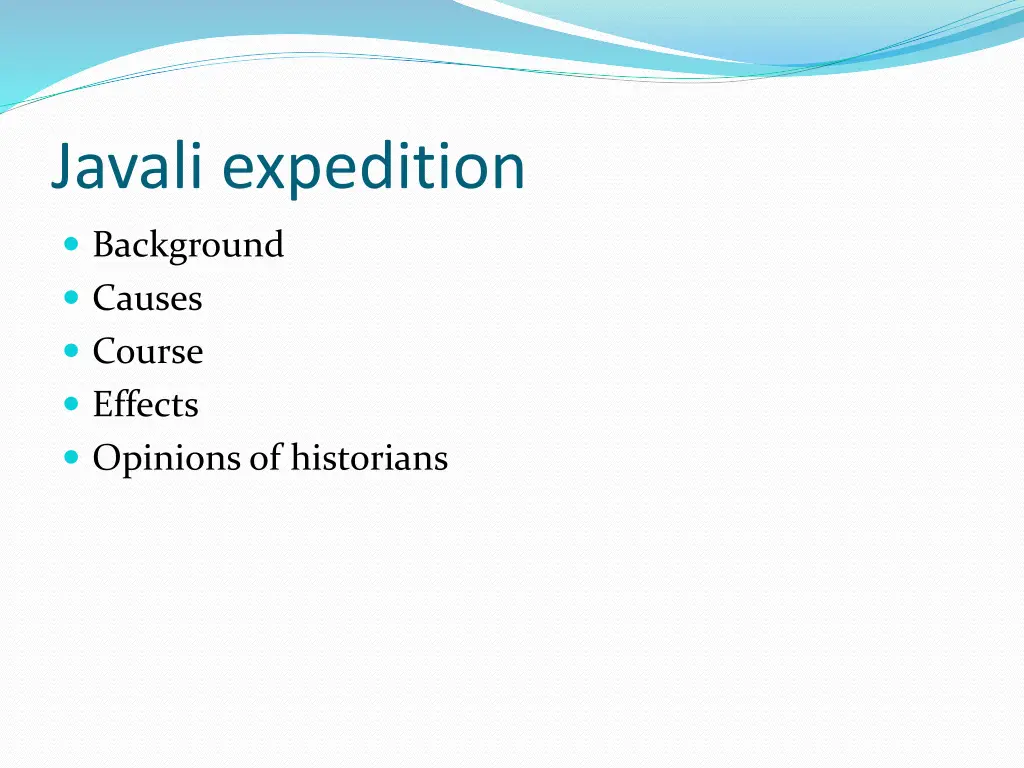 javali expedition