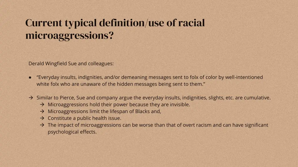 current typical definition use of racial