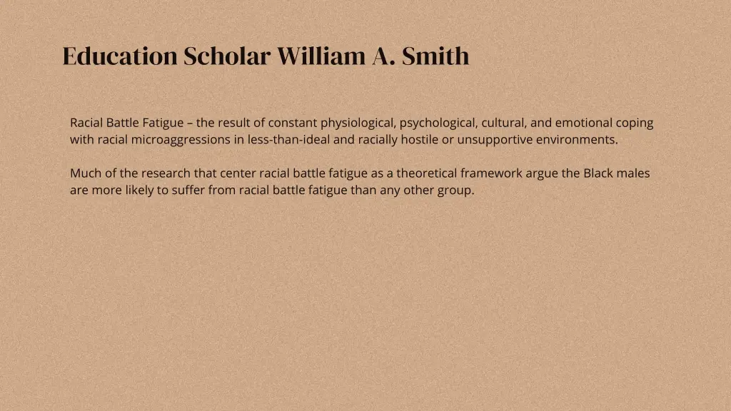 education scholar william a smith