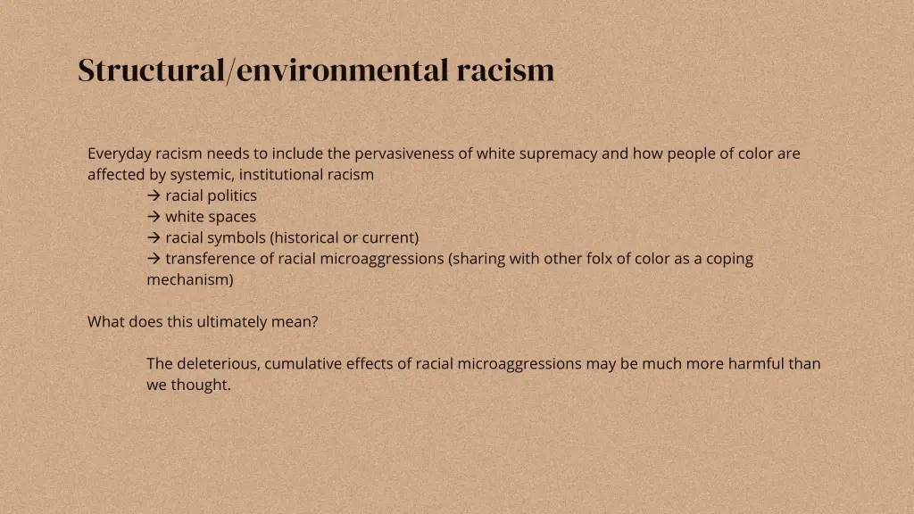 structural environmental racism