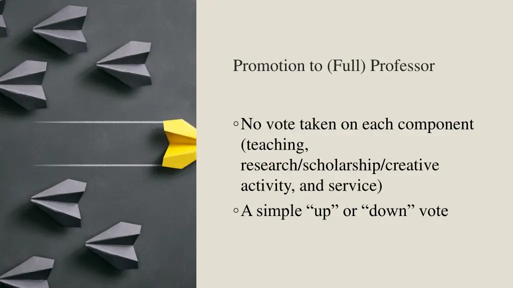 promotion to full professor