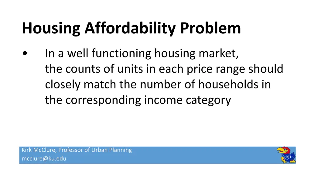 housing affordability problem 2